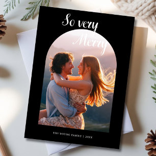 So Very Merry Couple Holiday Greeting Card