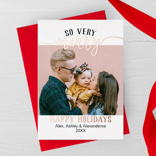 So Very Merry Foil Holiday Card