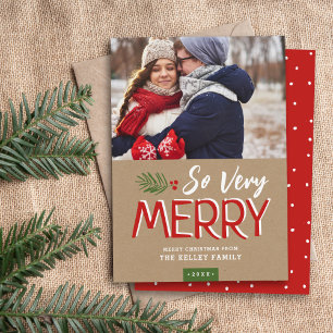 So Very Merry Holiday Photo Card