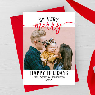 So Very Merry Holiday Photo Card