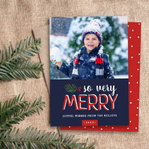 So Very Merry Holiday Photo Card