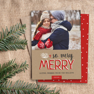 So Very Merry Holiday Photo Card