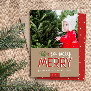 So Very Merry Holiday Photo Card