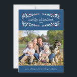 So very merry holiday photo card_Navy<br><div class="desc">A holiday photo card featuring decorative border and merry christmas text.</div>