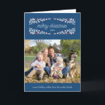 So very merry holiday photo card_Navy<br><div class="desc">A holiday photo card featuring decorative border and merry christmas text.</div>