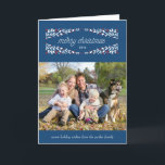 So very merry holiday photo card_Navy<br><div class="desc">A holiday photo card featuring decorative border and merry christmas text.</div>