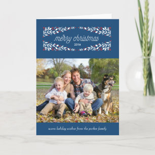 So very merry holiday photo card_Navy