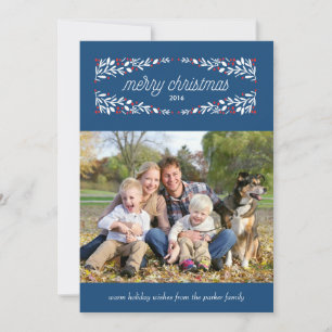 So very merry holiday photo card_Navy Card