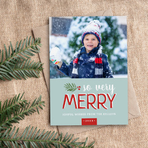 So Very Merry Magnetic Holiday Photo Card