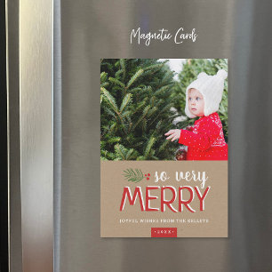 So Very Merry Magnetic Holiday Photo Card