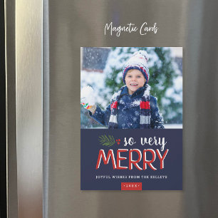 So Very Merry Magnetic Holiday Photo Card