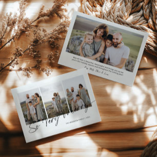 So Very Merry Modern Elegant Script Christmas Holiday Card