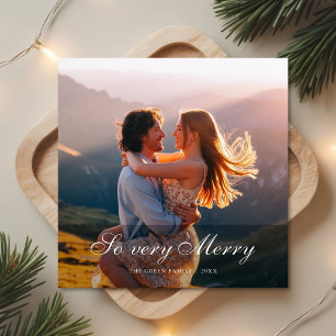 So Very Merry Modern Family Christmas Card