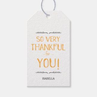 So very Thankful for You - Thanksgiving tags 