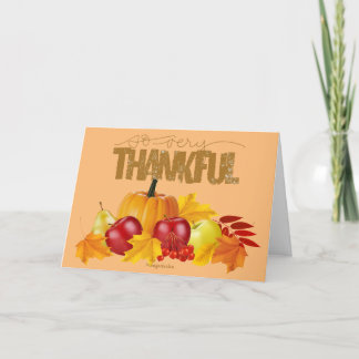 So very thankful Greeting Card