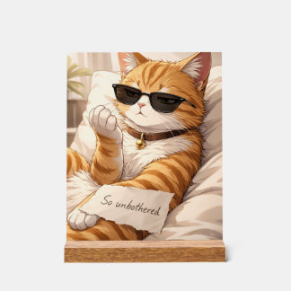 So very unbothered acrylic sign