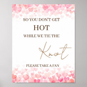 So You Don't Get Hot While We Tie the Knot Minimal Poster