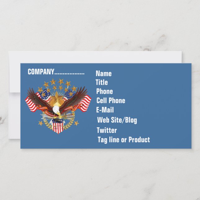 SOA 2 Business Photo Card Horiz. Please See Note (Front)