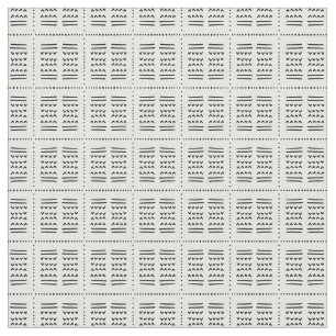 soala mudcloth ethnic arrow lines boho black white fabric