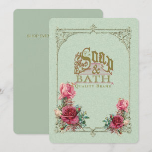 SOAP & BATH ~ Invitation / Event Card