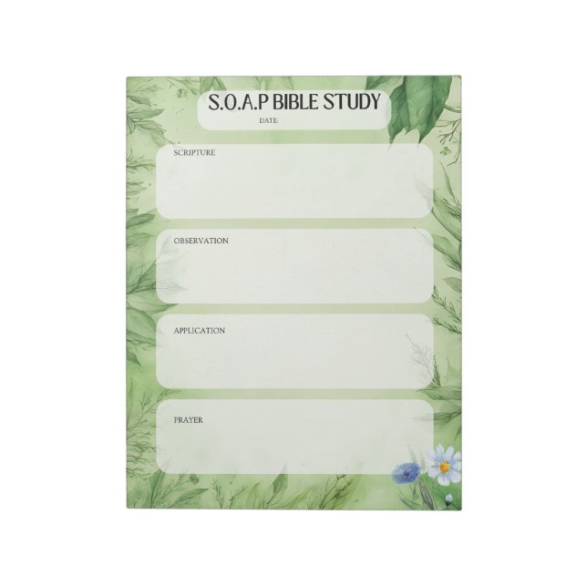 SOAP Bible Study Notepad (Rotated)