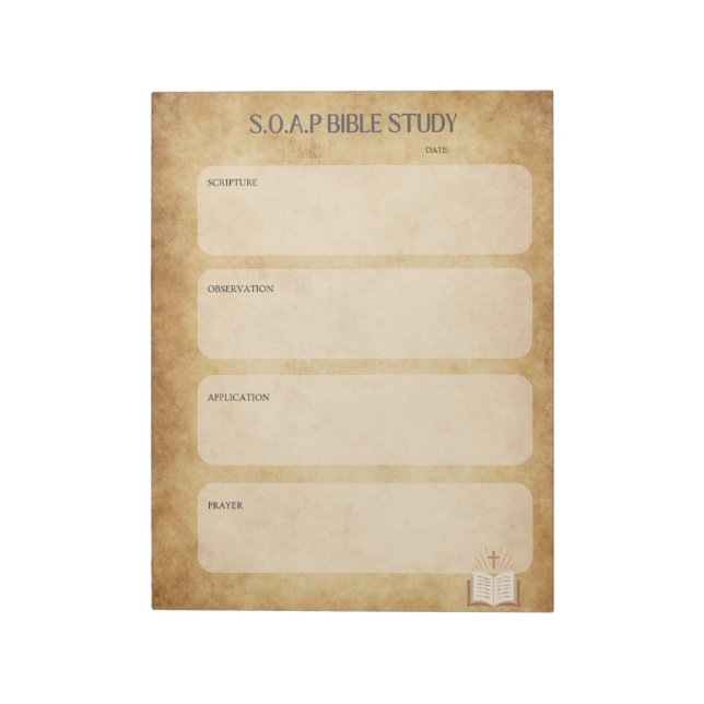 SOAP Bible Study Notepad (Rotated)