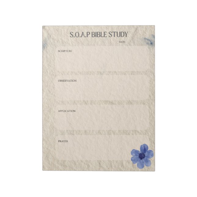 SOAP Bible Study Notepad (Rotated)