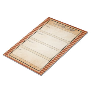 SOAP Bible Study Notepad