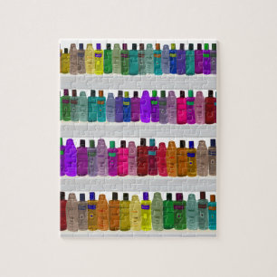 Soap Bottle Rainbow - for bathrooms, salons etc Jigsaw Puzzle