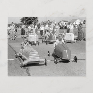 Soap Box Derby, 1940 Postcard