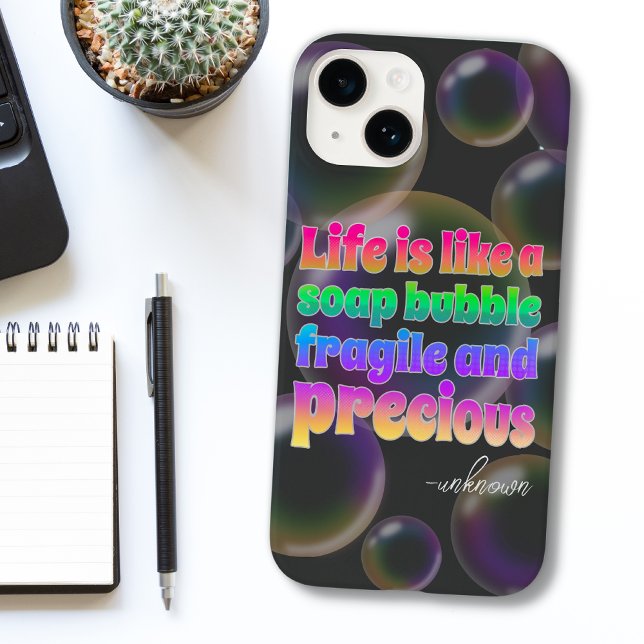 Soap Bubble | fragile and precious Case-Mate iPhone Case (Creator Uploaded)