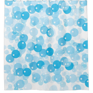 Soap bubble shower curtain