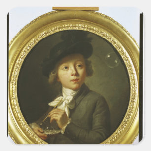Soap Bubbles, 1784 Square Sticker