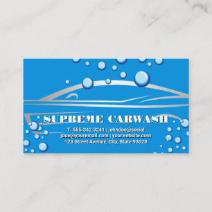 Soap Bubbles   Auto Sports Car Background Business Card