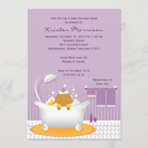 Soap Bubbles Baby Shower Invitation