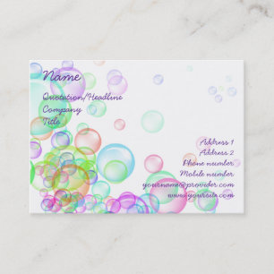 Soap Bubbles Business Card