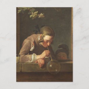 Soap Bubbles, c. 1733- 34 (oil on canvas) Postcard