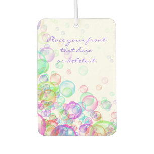 Soap Bubbles Car Air Freshener