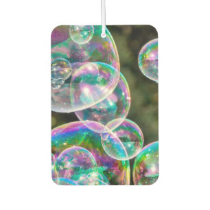 Soap bubbles car air freshener