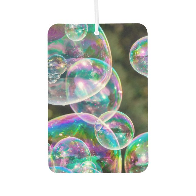Soap bubbles car air freshener (Front)
