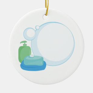 Soap Bubbles Ceramic Ornament