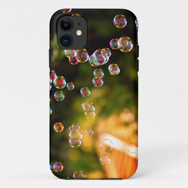 Soap bubbles, floating, iridescent Case-Mate iPhone case (Back)
