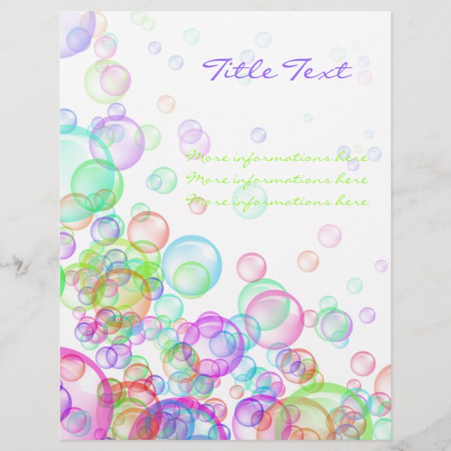 Soap Bubbles Flyer (Front)