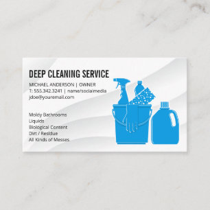 Soap Bubbles House   Clean Supplies Maid Logo Business Card