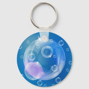 Soap bubbles key ring