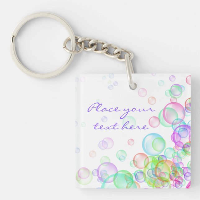 Soap Bubbles Key Ring (Front)