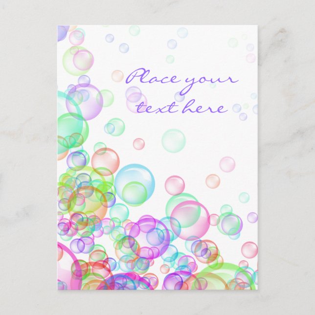 Soap Bubbles Postcard (Front)