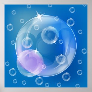 Soap bubbles poster
