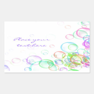 Soap Bubbles Rectangular Sticker