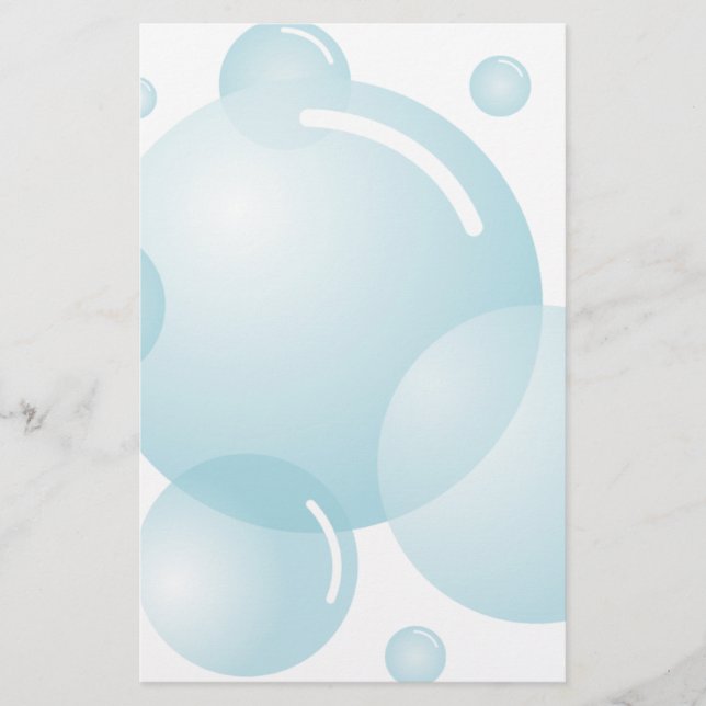Soap bubbles stationery (Front)